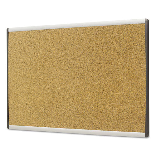 Arc Frame Cork Cubicle Board, 18 X 30, Tan, Aluminum Frame