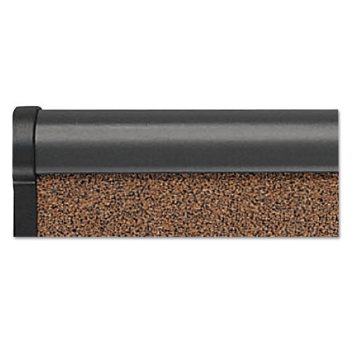 Prestige Bulletin Board, Brown Graphite-blend Surface, 72x48, Gry Aluminum Frame