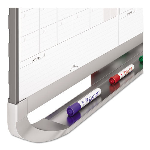Prestige 2 Total Erase 3-month Calendar Board, 36 X 24, White, Graphite Frame