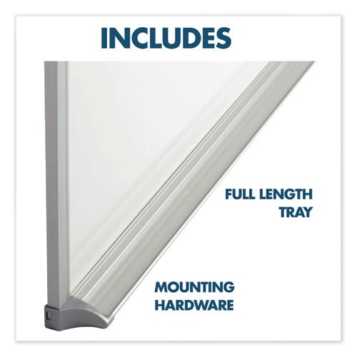 Melamine Whiteboard, Aluminum Frame, 72 X 48