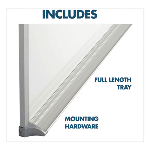 Melamine Whiteboard, Aluminum Frame, 96 X 48