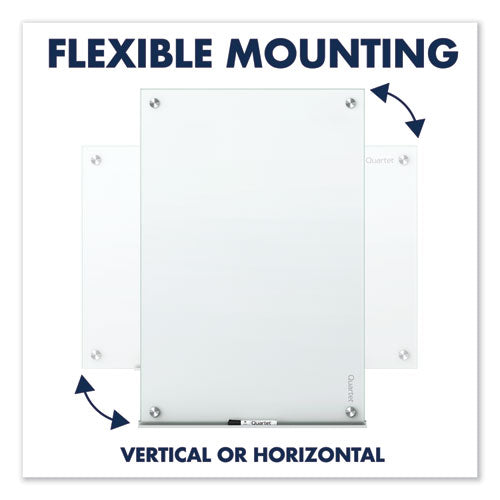 Infinity Magnetic Glass Marker Board, 36 X 24, White