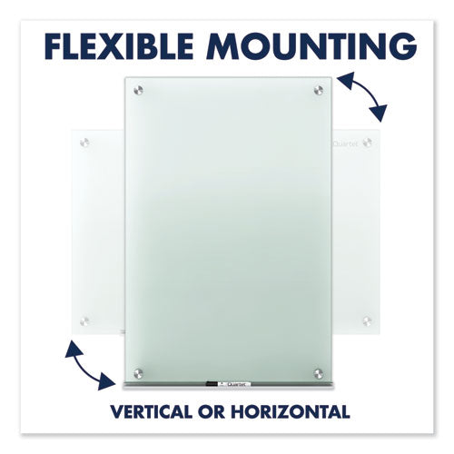 Infinity Glass Marker Board, Frosted, 48 X 36