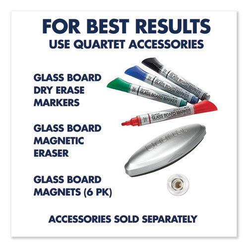 Element Framed Magnetic Glass Dry-erase Boards, 50" X 28", Aluminum Frame
