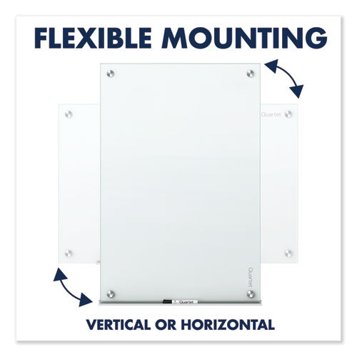 Infinity Magnetic Glass Marker Board, 72 X 48, White