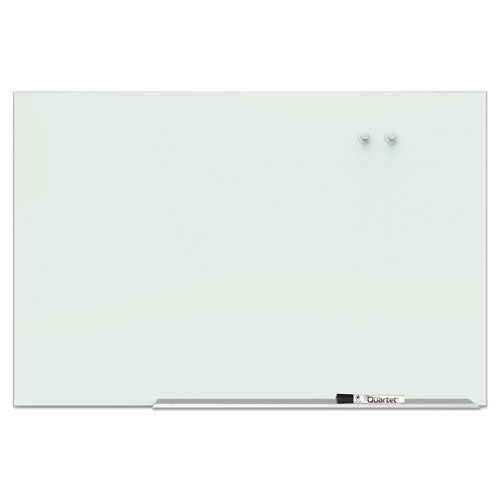 Element Framed Magnetic Glass Dry-erase Boards, 74" X 42", Aluminum Frame