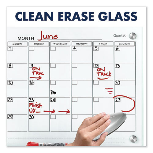 Infinity Magnetic Glass Calendar Board, 36 X 24