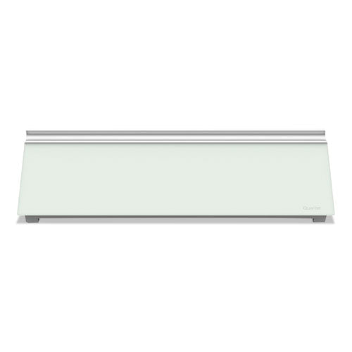 Glass Dry Erase Desktop Computer Pad, 18 X 6, White