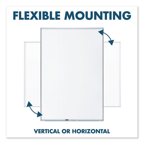 Fusion Nano-clean Magnetic Whiteboard, 36 X 24, Silver Frame