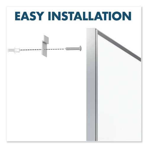 Fusion Nano-clean Magnetic Whiteboard, 36 X 24, Silver Frame