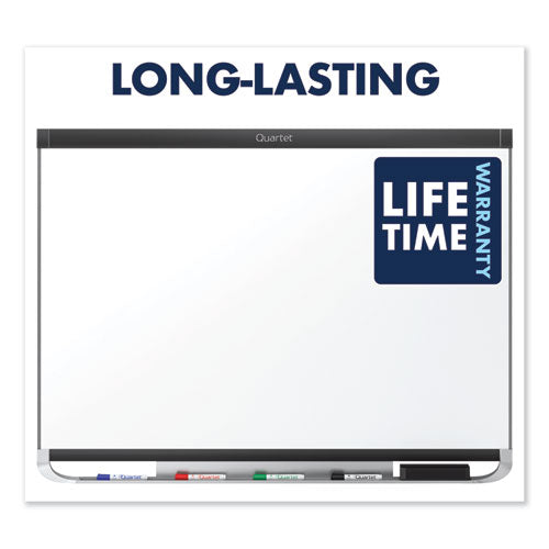 Prestige 2 Duramax Magnetic Porcelain Whiteboard, 48 X 36, Black Frame