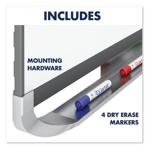 Prestige 2 Duramax Magnetic Porcelain Whiteboard, 96 X 48, Black Frame