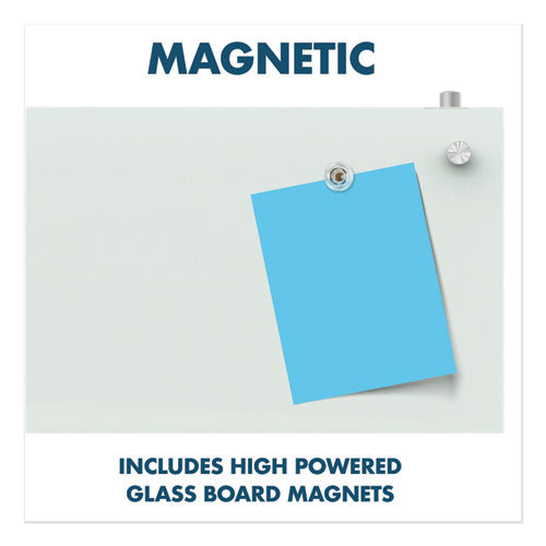 Infinity Magnetic Glass Dry Erase Cubicle Board, 18 X 30, White