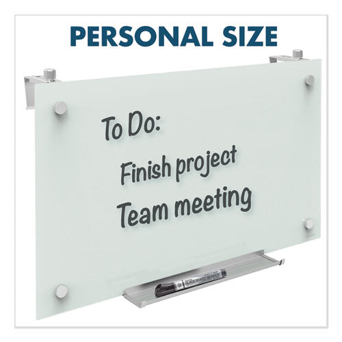 Infinity Magnetic Glass Dry Erase Cubicle Board, 18 X 30, White