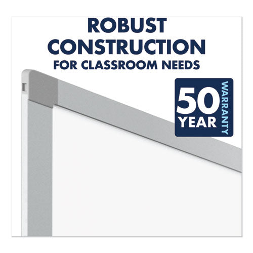 Porcelain Magnetic Whiteboard, 72 X 48, Aluminum Frame