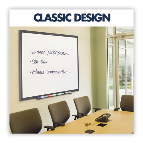 Classic Series Total Erase Dry Erase Board, 24 X 18, White Surface, Black Frame