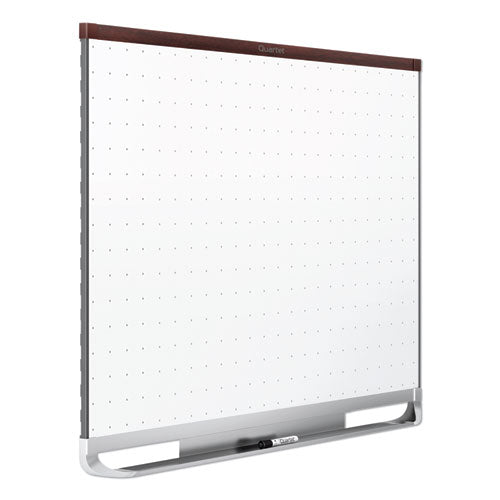 Prestige 2 Total Erase Whiteboard, 72 X 48, Mahogany Color Frame