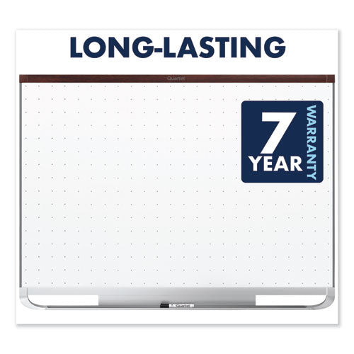 Prestige 2 Total Erase Whiteboard, 72 X 48, Mahogany Color Frame