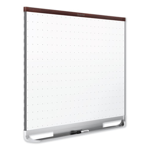 Prestige 2 Magnetic Total Erase Whiteboard, 72 X 48, Mahogany Frame