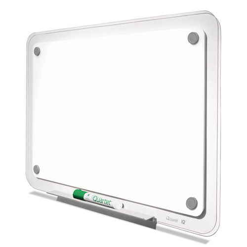 Iq Total Erase Board, 23 X 16, White, Clear Frame