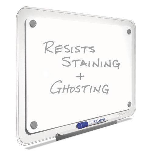 Iq Total Erase Board, 23 X 16, White, Clear Frame