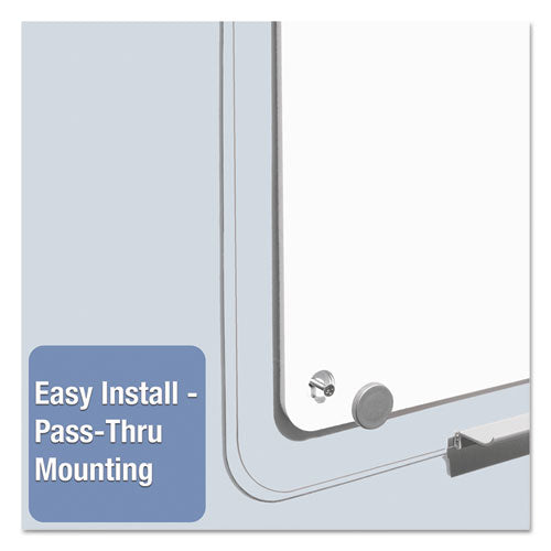 Iq Total Erase Board, 23 X 16, White, Clear Frame