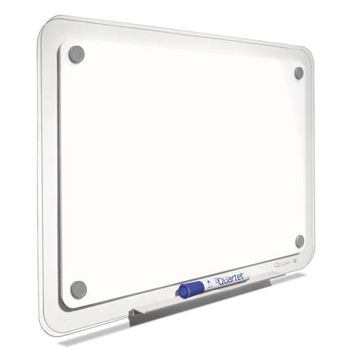 Iq Total Erase Board, 23 X 16, White, Clear Frame