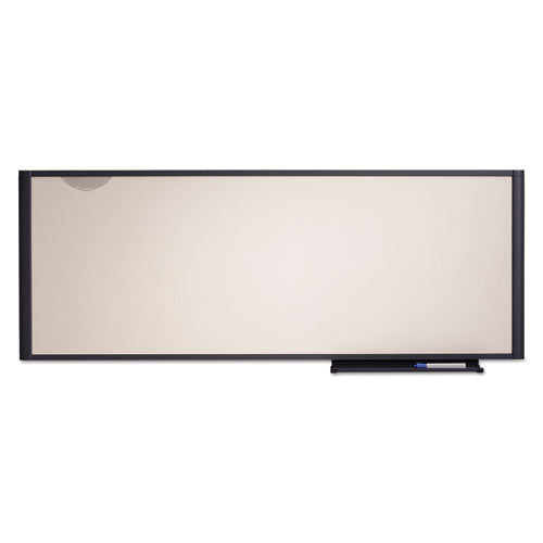 Prestige Cubicle Total Erase Whiteboard, 48 X 18, White Surface, Graphite Frame