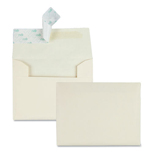 Greeting Card-invitation Envelope, A-2, Square Flap, Redi-strip Closure, 4.38 X 5.75, Ivory, 100-box