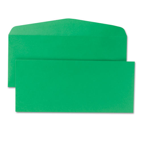 Colored Envelope, #10, Bankers Flap, Gummed Closure, 4.13 X 9.5, Green, 25-pack