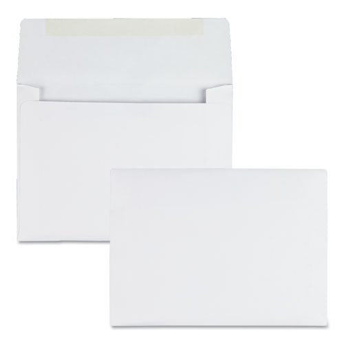 Greeting Card-invitation Envelope, A-6, Square Flap, Gummed Closure, 4.75 X 6.5, White, 500-box