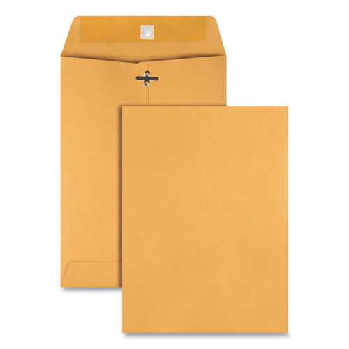 Clasp Envelope, #75, Cheese Blade Flap, Clasp-gummed Closure, 7.5 X 10.5, Brown Kraft, 100-box