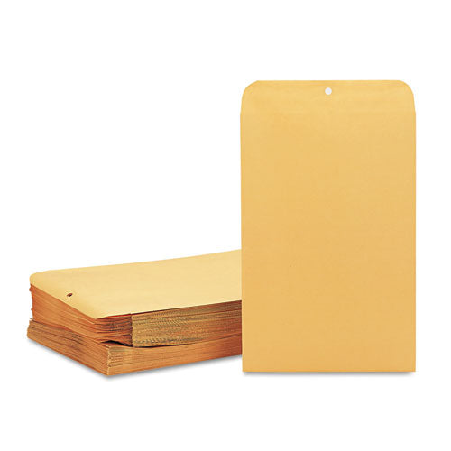 Clasp Envelope, #98, Cheese Blade Flap, Clasp-gummed Closure, 10 X 15, Brown Kraft, 100-box