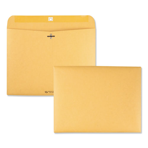 Redi-file Clasp Envelope, #90, Cheese Blade Flap, Clasp-gummed Closure, 9 X 12, Brown Kraft, 100-box