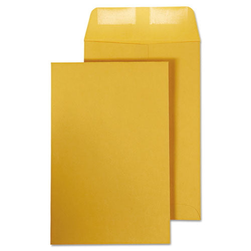 Catalog Envelope, #1, Cheese Blade Flap, Gummed Closure, 6 X 9, Brown Kraft, 100-box