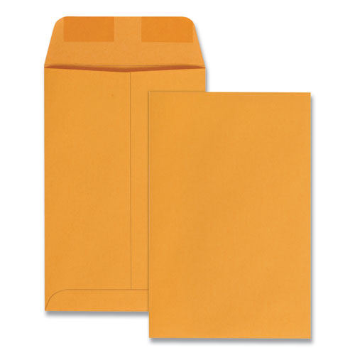 Catalog Envelope, #1, Cheese Blade Flap, Gummed Closure, 6 X 9, Brown Kraft, 100-box