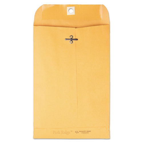 Park Ridge Kraft Clasp Envelope, #55, Cheese Blade Flap, Clasp-gummed Closure, 6 X 9, Brown Kraft, 100-box