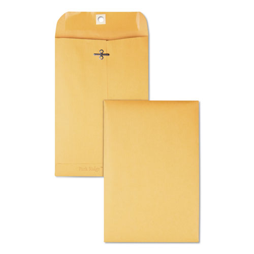 Park Ridge Kraft Clasp Envelope, #55, Cheese Blade Flap, Clasp-gummed Closure, 6 X 9, Brown Kraft, 100-box