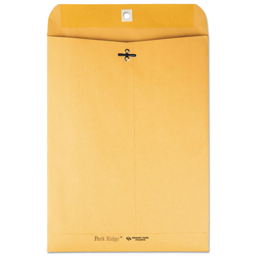 Park Ridge Kraft Clasp Envelope, #90, Cheese Blade Flap, Clasp-gummed Closure, 9 X 12, Brown Kraft, 100-box