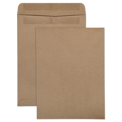 100% Recycled Brown Kraft Redi-seal Envelope, #10 1-2, Cheese Blade Flap, Redi-seal Closure, 9 X 12, Brown Kraft, 100-box