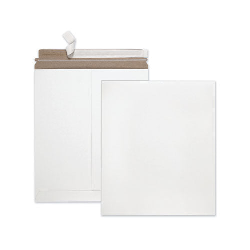 Extra-rigid Photo-document Mailer, Cheese Blade Flap, Self-adhesive Closure, 9 X 11.5, White, 25-box