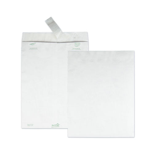 Catalog Mailers, Dupont Tyvek, #13 1-2, Cheese Blade Flap, Redi-strip Closure, 10 X 13, White, 50-box