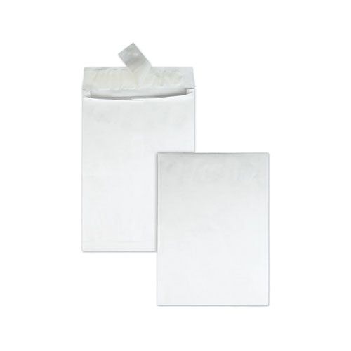 Open End Expansion Mailers, Dupont Tyvek, #13 1-2, Cheese Blade Flap, Redi-strip Closure, 10 X 13, White, 25-box