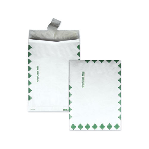 Open End Expansion Mailers, Dupont Tyvek, #13 1-2, Cheese Blade Flap, Redi-strip Closure, 10 X 13, White, 100-carton