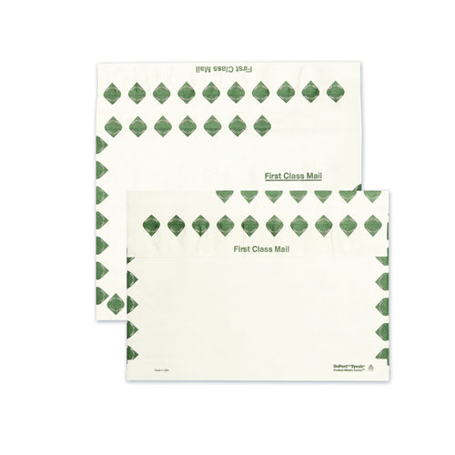 Open Side Expansion Mailers, Dupont Tyvek, #15, Commercial Flap, Redi-strip Closure, 10 X 15, White, 100-carton