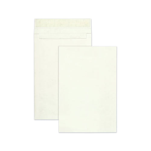 Open End Expansion Mailers, Dupont Tyvek, #15 1-2, Flip-stik Flap, Redi-strip Closure, 12 X 16, White, 100-carton