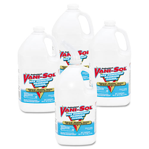 Bulk Disinfectant Washroom Cleaner, 1 Gal Bottle, 4-carton