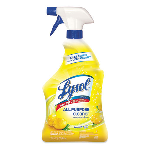 Ready-to-use All-purpose Cleaner, Lemon Breeze, 32 Oz Spray Bottle, 12-carton