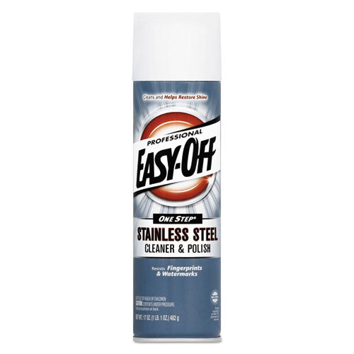 Stainless Steel Cleaner And Polish, Liquid, 17 Oz. Aerosol Can, 6-carton