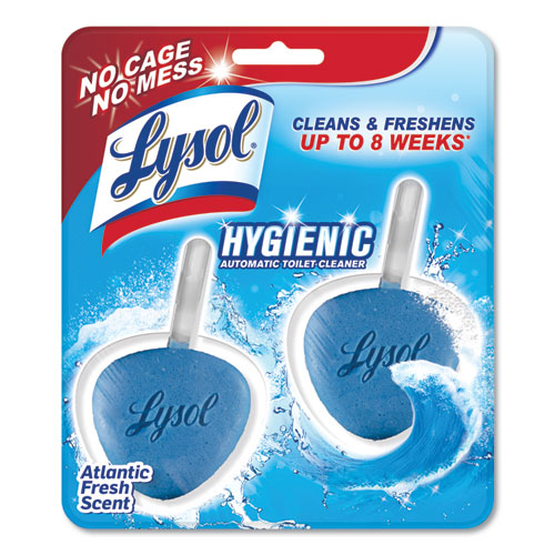 Hygienic Automatic Toilet Bowl Cleaner, Atlantic Fresh, 2-pack